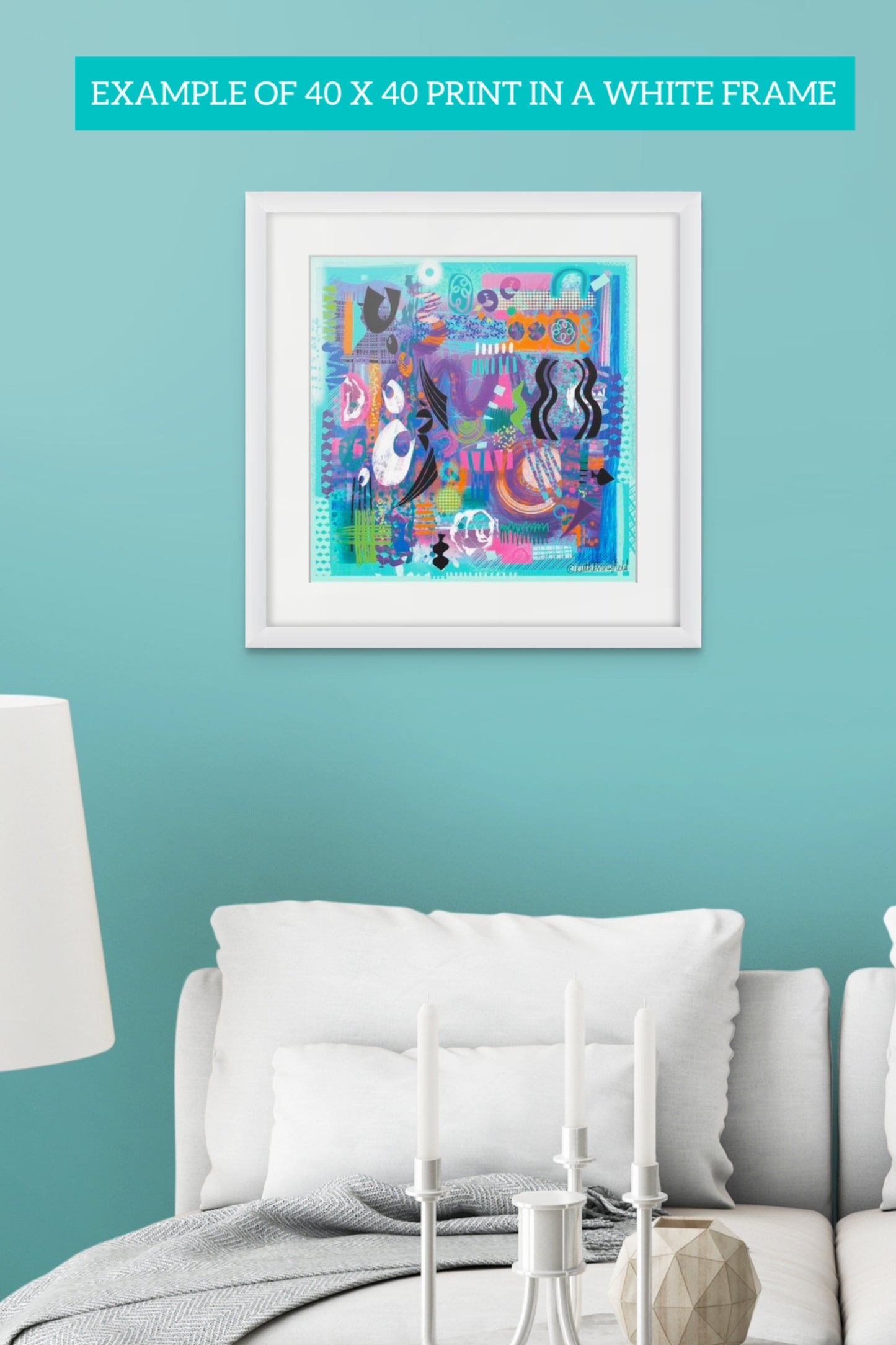‘Afloat’ abstract art print